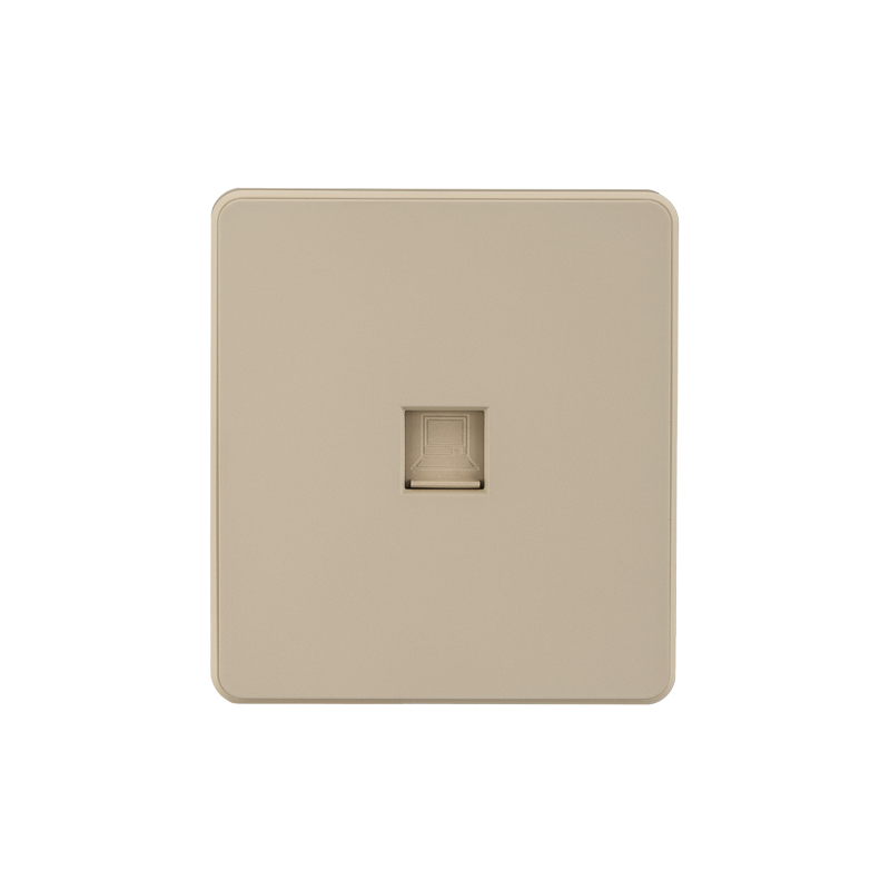 Розетка ROUND компьютерная RJ45 кат6 с/у шелк KRANZ