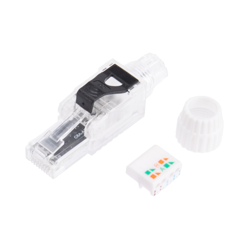 Разъем RJ-45(8P8C) полевой заделки под витую пару, UTP, CAT 6 (50 µ"/ 50 микродюймов) REXANT