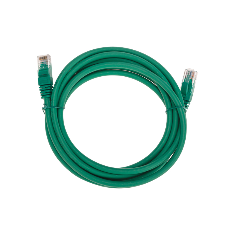 Шнур коммутационный патч-корд U/UTP, CAT 6, RJ45-RJ45, 26AWG, LSZH, зеленый, 3м REXANT