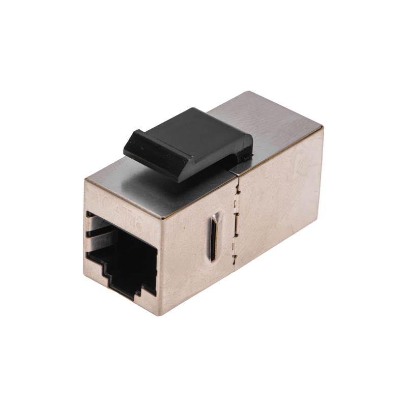 Адаптер проходной формата Keystone Jack RJ-45 CAT 6 экранированный REXANT