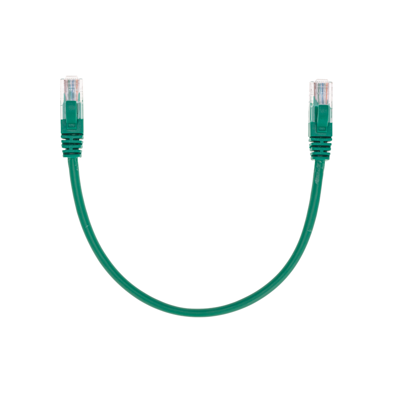 Шнур коммутационный патч-корд U/UTP, CAT 5e, RJ45-RJ45, 26AWG, LSZH, зеленый, 0,3м REXANT