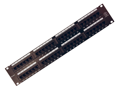 Патч-панель 19" 2U, CAT 5e, 48 портов RJ-45, неэкранированная, Dual IDC REXANT