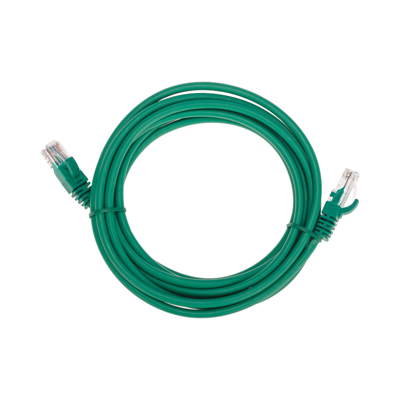 Шнур коммутационный патч-корд U/UTP, CAT 5e, RJ45-RJ45, 26AWG, LSZH, зеленый, 3м REXANT