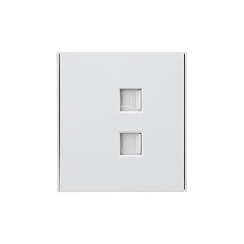 Розетка STRONG компьютерная двойная RJ45+RJ45 кат6 с/у жемчуг KRANZ