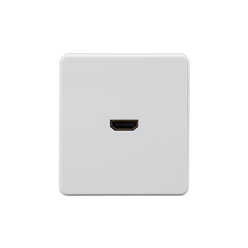 Розетка ROUND HDMI с/у перламутр KRANZ