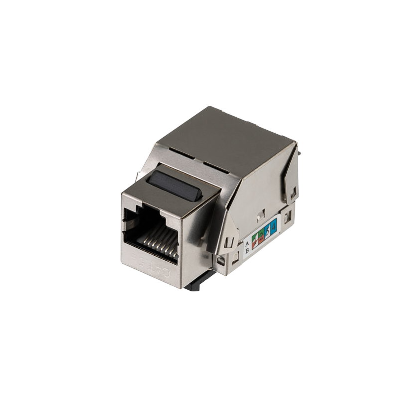 Модуль Keystone Jack RJ-45 CAT 5e экранированный 110 IDC тип 90 градусов REXANT