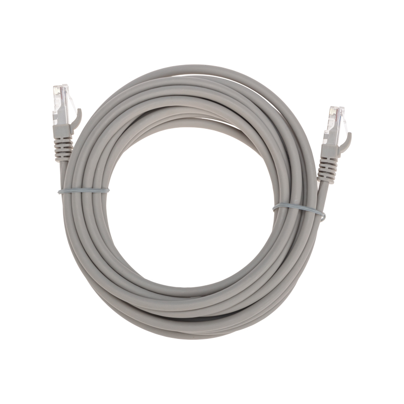 Шнур коммутационный патч-корд U/UTP, CAT 6, RJ45-RJ45, 26AWG, LSZH, серый, 5м REXANT