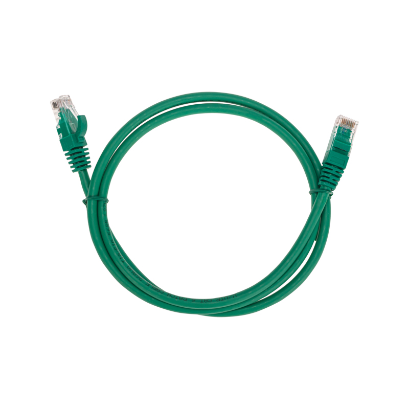 Шнур коммутационный патч-корд U/UTP, CAT 6, RJ45-RJ45, 26AWG, LSZH, зеленый, 1м REXANT