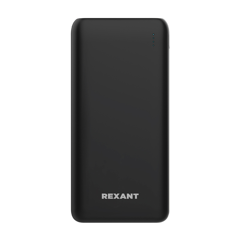 Портативное зарядное устройство Power Bank (аккумуляторная батарея) 20000 mAh с Quick Charge и Power Delivery, черное REXANT