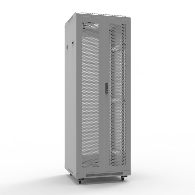 Шкаф телекоммуникационный напольный 19" 42U 800х1000мм, передняя и задняя распашные перфорированные двери, разборный, серый (RAL 7035) REXANT