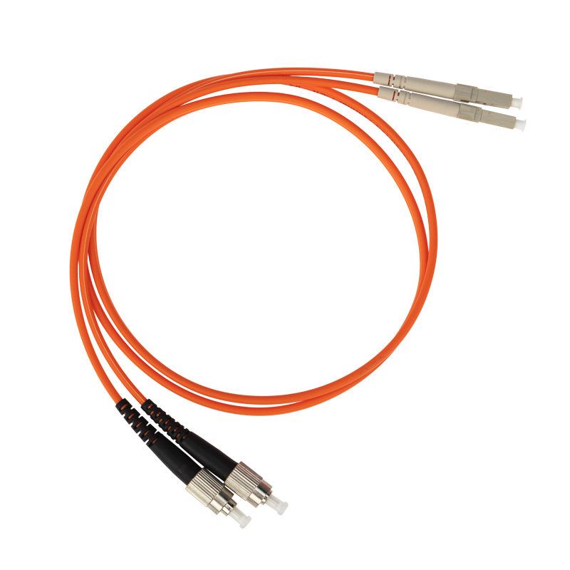 Шнур коммутационный патч-корд оптический переходной (MM), 50/125 (OM2), LC/UPC–FC/UPC, дуплекс, LSZH, 1м