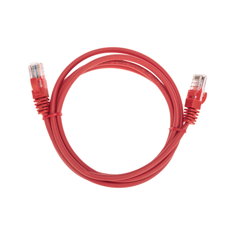 Шнур коммутационный патч-корд U/UTP, CAT 5e, RJ45-RJ45, 26AWG, LSZH, красный, 1,5м REXANT