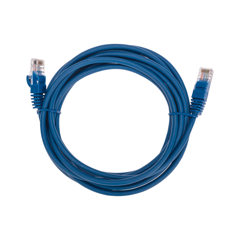 Шнур коммутационный патч-корд U/UTP, CAT 5e, RJ45-RJ45, 26AWG, LSZH, синий, 3м REXANT
