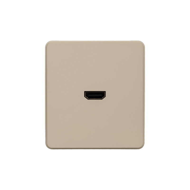 Розетка ROUND HDMI с/у шелк KRANZ
