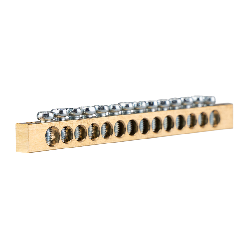 Шина PEN «земля-ноль» 6х9мм 14/2 (14 групп/крепеж по краям) REXANT