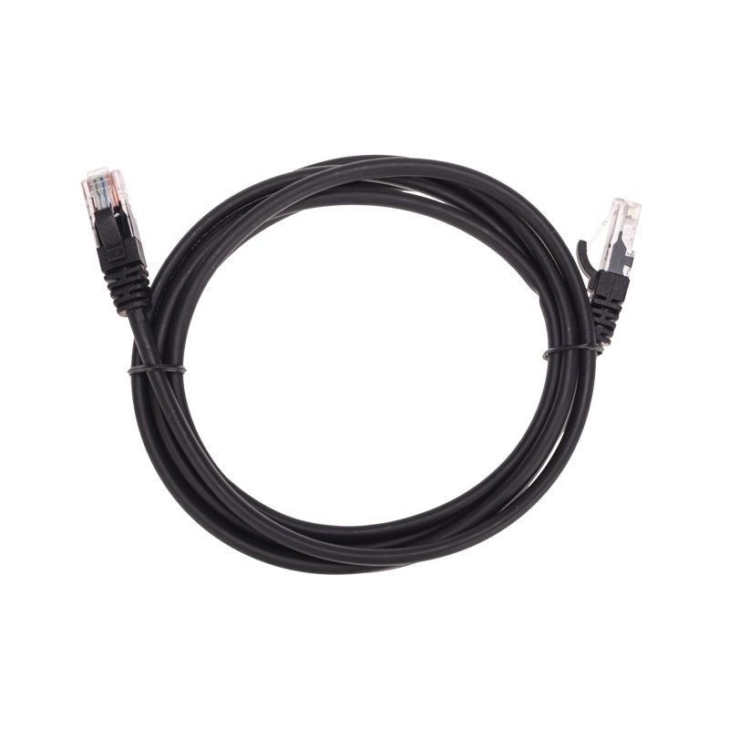 Шнур коммутационный патч-корд U/UTP, CAT 5e, RJ45-RJ45, 26AWG, LSZH, черный, 2м REXANT