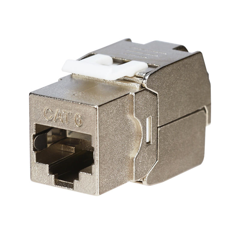 Модуль Keystone Jack RJ-45 CAT 6 экранированный 110 IDC тип 180 градусов, самозажимной REXANT