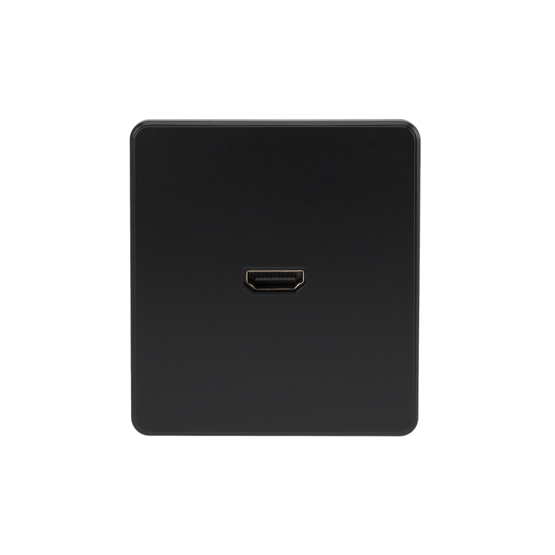 Розетка ROUND HDMI с/у оникс KRANZ