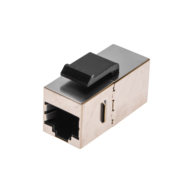 Адаптер проходной формата Keystone Jack RJ-45 CAT 5e экранированный REXANT