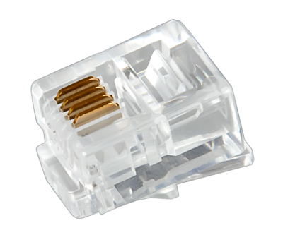 Разъем телефонный UTP, RJ-14 (6P4C), CAT 3 REXANT