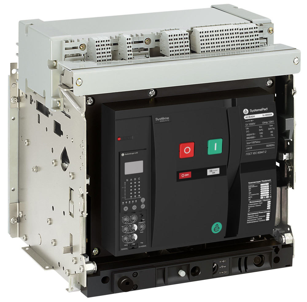 АВТ.ВЫКЛ ACB2 800A 100KA 3P ВЫК, ГП 6.0E, 8NO+8NC MCH+XF+MX AC230V_СДЕЛАНО В КИТАЕ