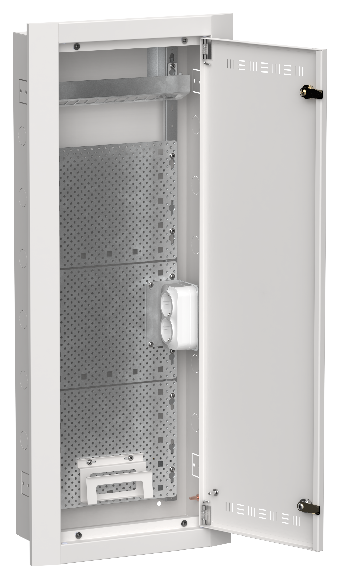 TITAN 5 Корпус мультимедиа ЩРв-60 (1х60) 880х365х130мм IP30 белый IEK
