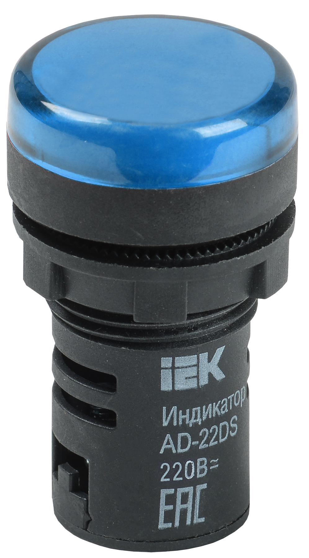 Лампа AD22DS(LED)матрица d22мм синий 230В AC/DC IEK