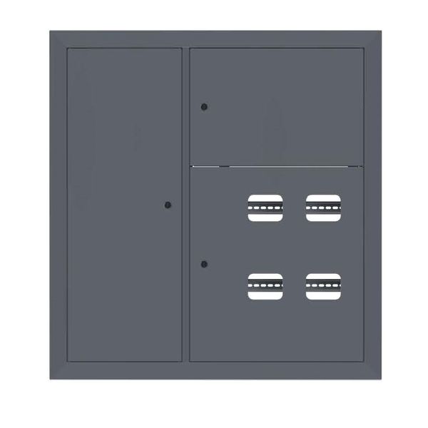 Щит этажный 4 кв. слаботочка слева RAL7024 (1000x950x150) EKF PROxima
