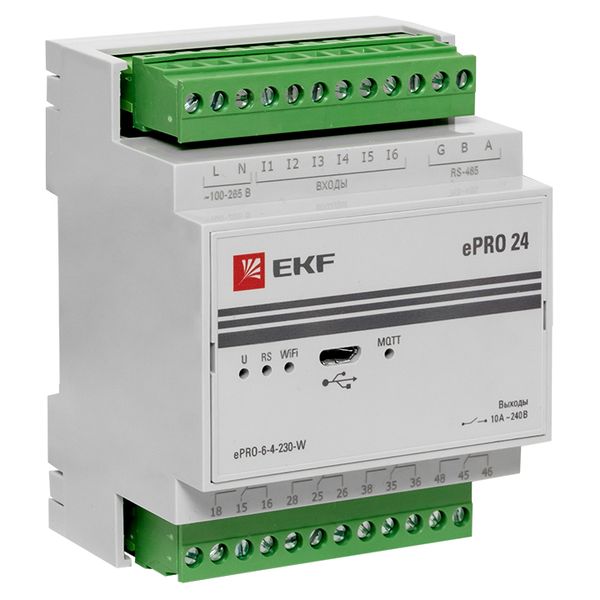Контроллер базовый ePRO24 удаленного управления 6вх\4вых 230В WiFi EKF PROxima