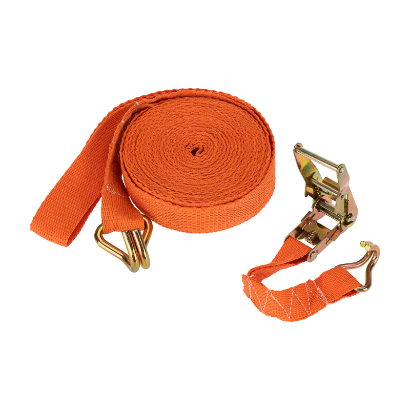 Ремень стяжной для груза, багажный, с крюками и храповым механизмом, 8х0,038м REXANT