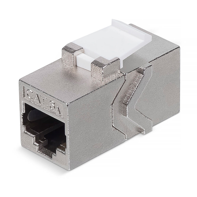 Адаптер проходной формата Keystone Jack RJ-45 CAT 6A экранированный REXANT ПРОЕКТ