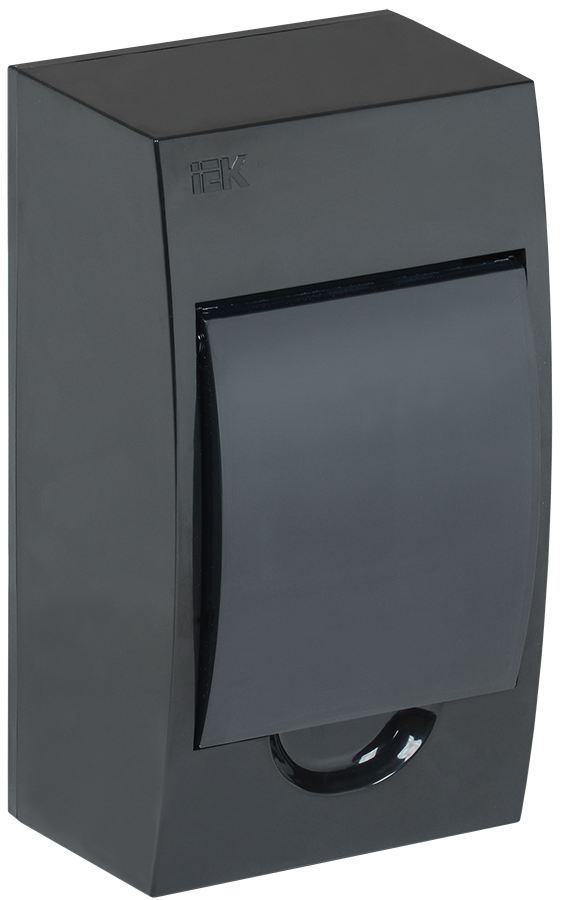 KREPTA 3 Корпус пластиковый ЩРН-П-4 IP41 черная дверь черный IEK