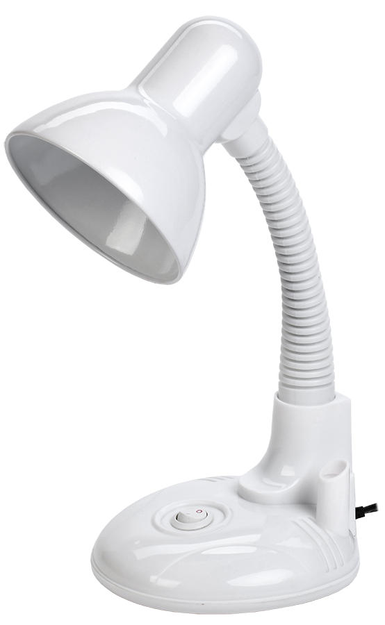 LIGHTING Светильник настольный 1005 с кармашком Е27 белый IEK