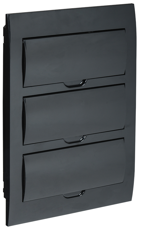 KREPTA 3 Корпус пластиковый ЩРВ-П-36 IP41 черная дверь черный IEK