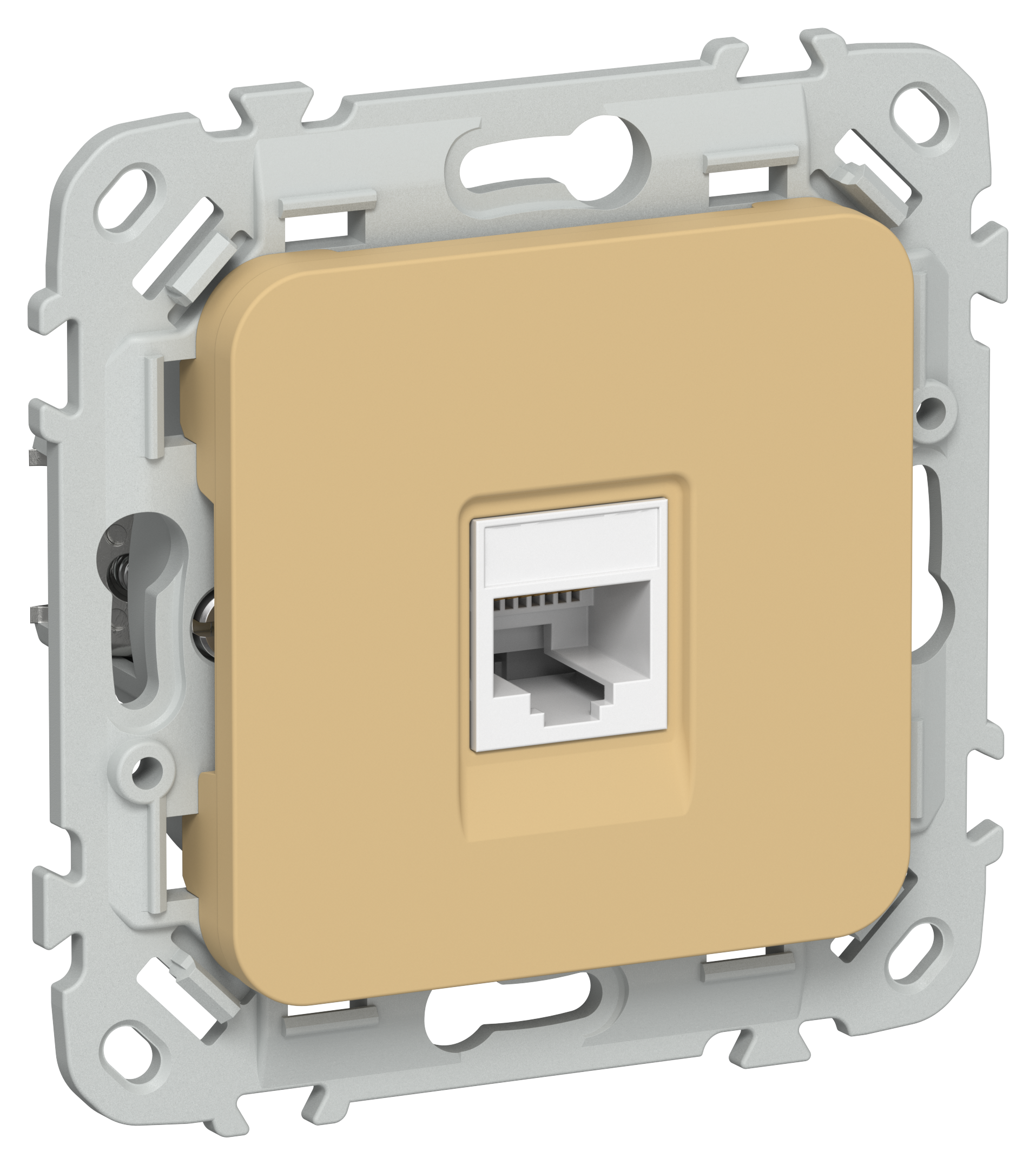 FLITE Розетка компьютерная RJ45 категория 6 UTP РК6-1-0-ФлШм шамуа IEK