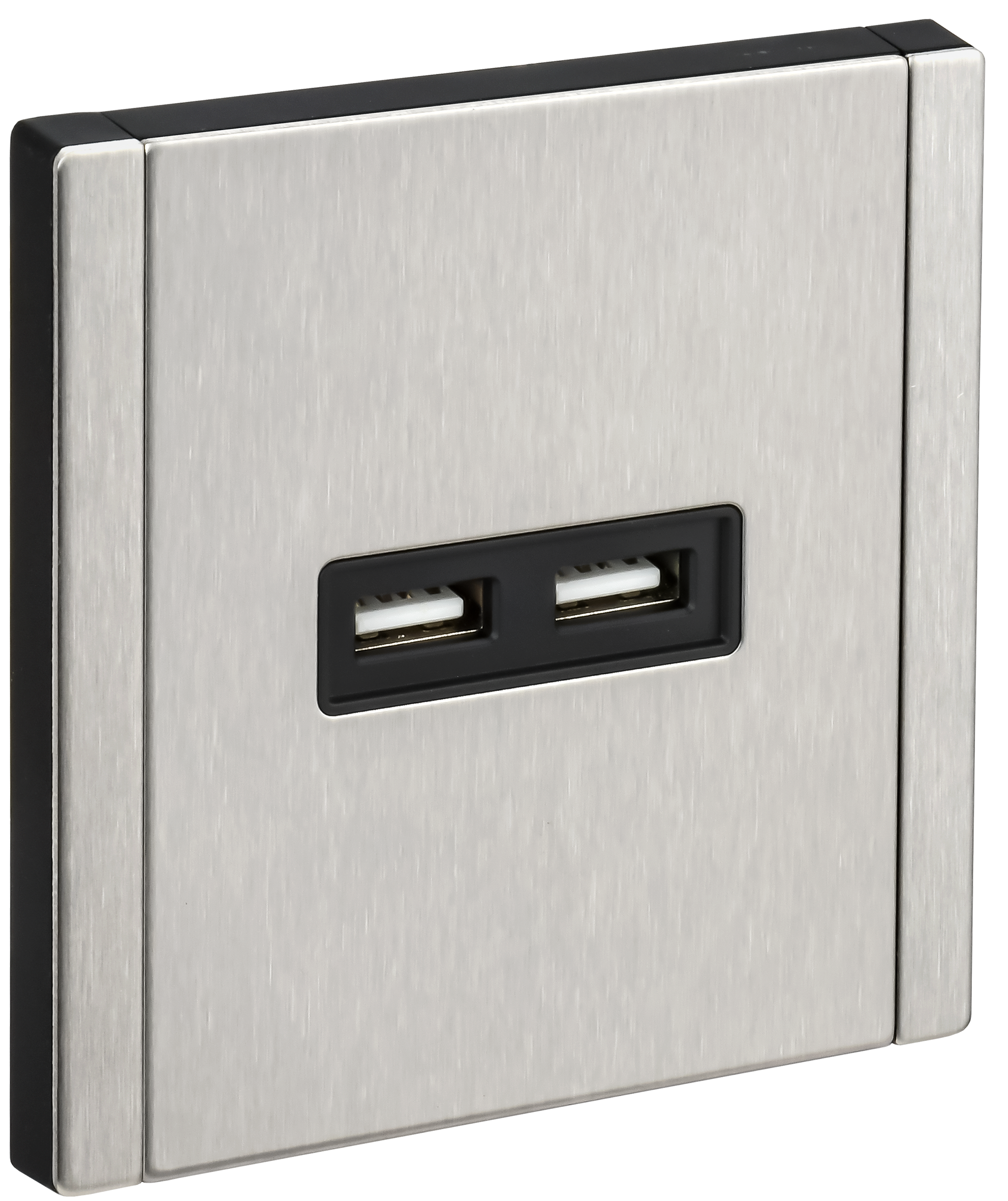 FORTE&PIANO Розетка USB A+A 3,1А FP749M металл никель IEK
