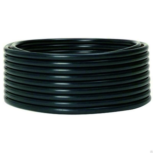 Труба гладкая ПНД жесткая d50 мм (100 м) черная EKF-Plast