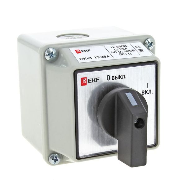 Переключатель кулачковый ПК-3-13 40А 3P "ВКЛ-ВЫКЛ" IP65 EKF PROxima