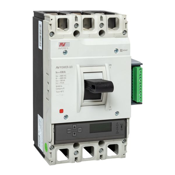 Выключатель автоматический в литом корпусе AV-POWER-3/3 630А 100кА ETU6.2 EKF