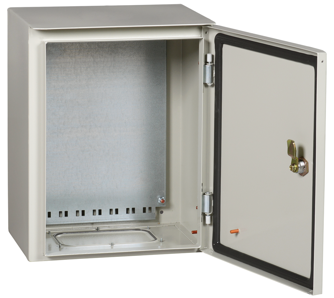 PRO Корпус металлический ЩМП-1-2 (395х310х220мм) У1 IP54 (артикул замены YKM40-01-54; TI5-10-N-040-030-020-66) IEK