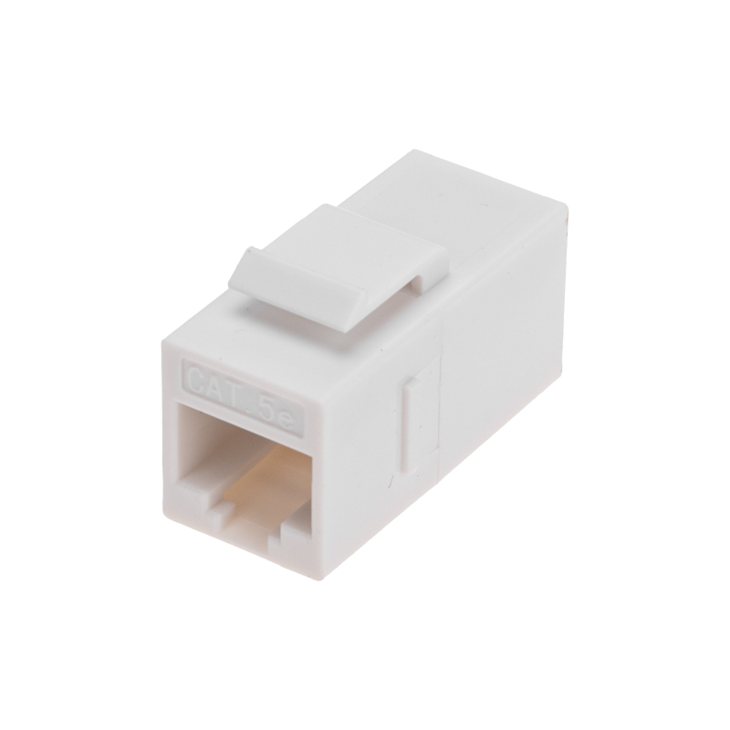 Адаптер проходной формата Keystone Jack RJ-45 CAT 5e неэкранированный REXANT