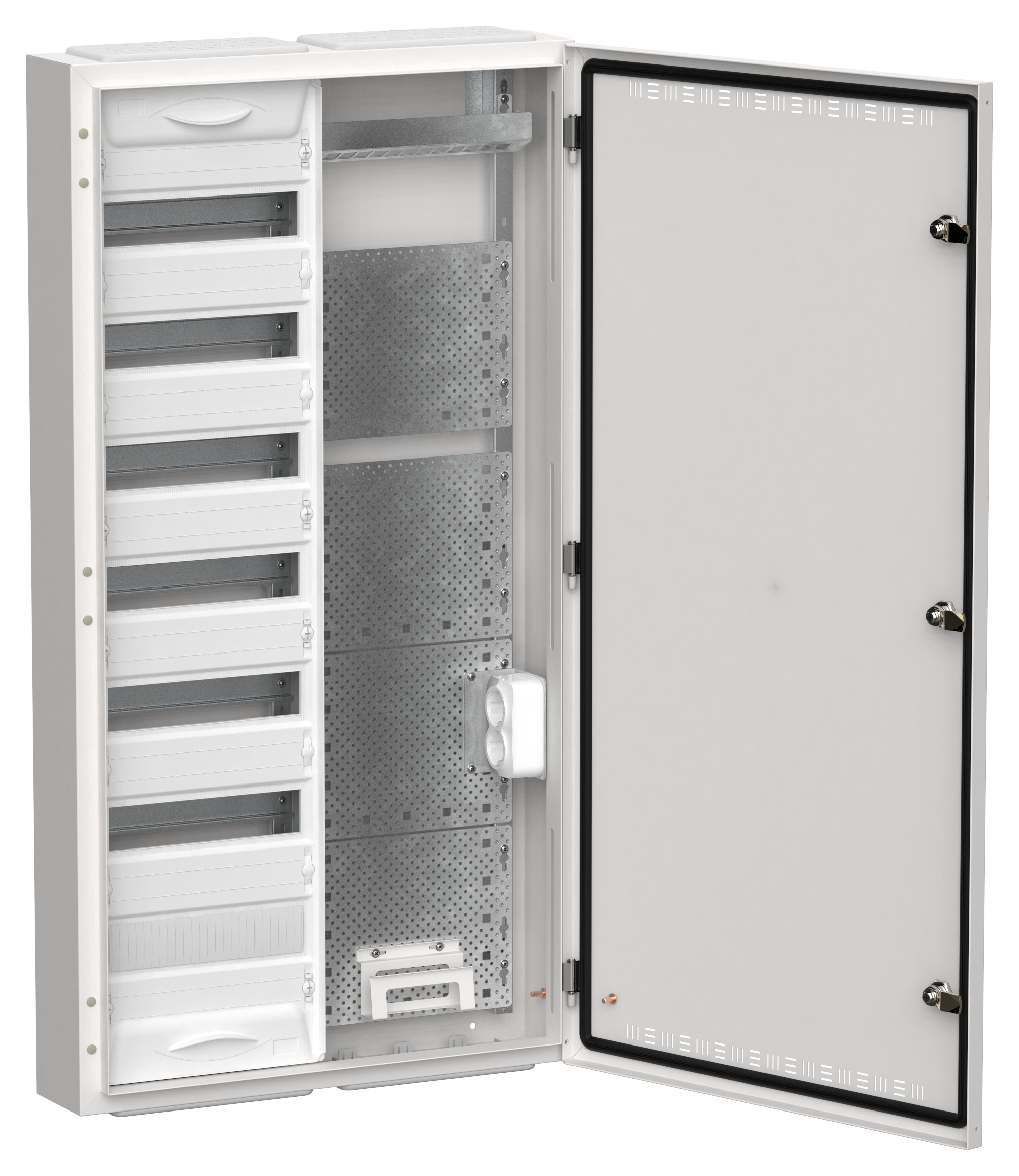 TITAN 5 Корпус комбинированный ЩРн-84 (2х84) 1085х570х140мм IP30 белый IEK