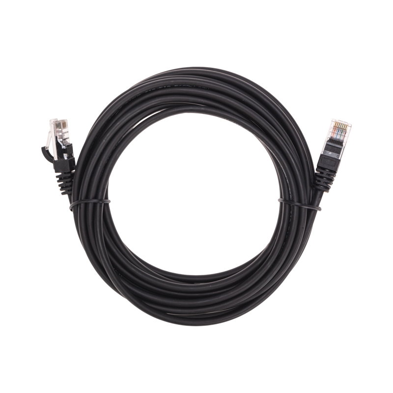 Шнур коммутационный патч-корд U/UTP, CAT 5e, RJ45-RJ45, 26AWG, LSZH, черный, 5м REXANT