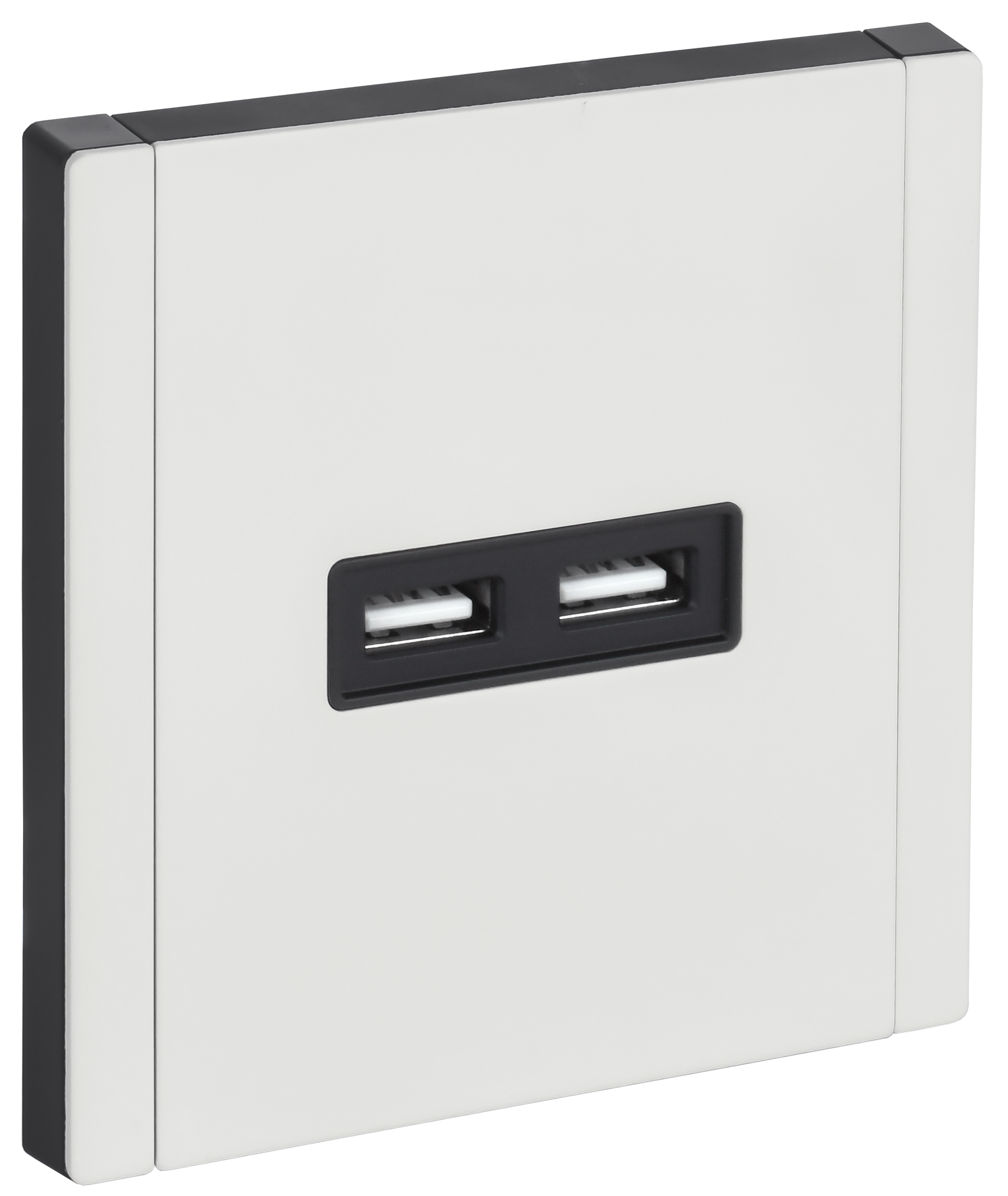 FORTE&PIANO Розетка USB A+A 3,1А FP249M металл белый IEK