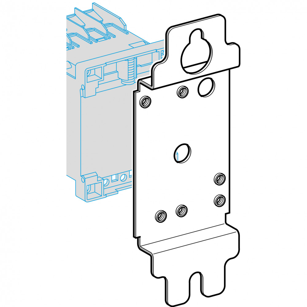 МОНТАЖНАЯ ПЛАТА DX1 120X45X57 для TESYS