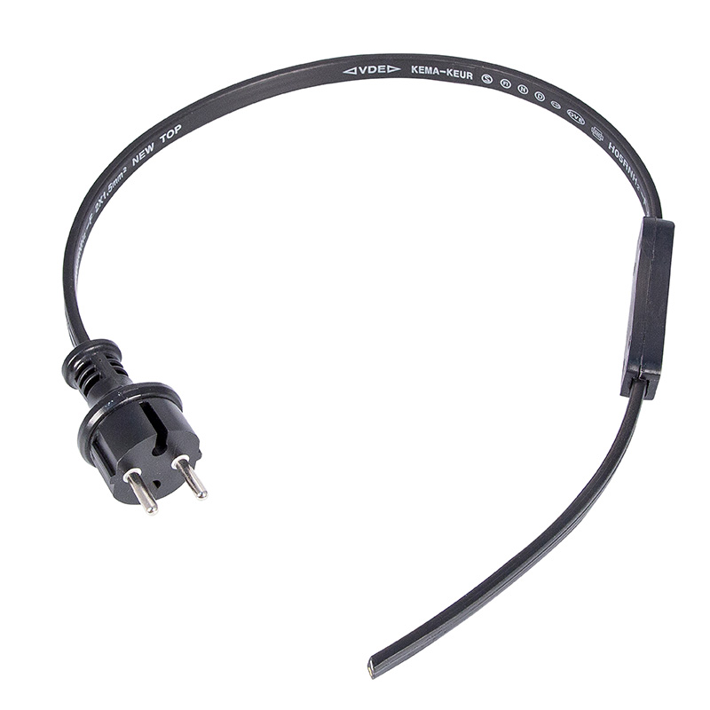 Блок питания для подключения двухжильной гирлянды Belt-light (шнур питания 1,5м с вилкой, 2 коннектора, заглушка) NEON-NIGHT