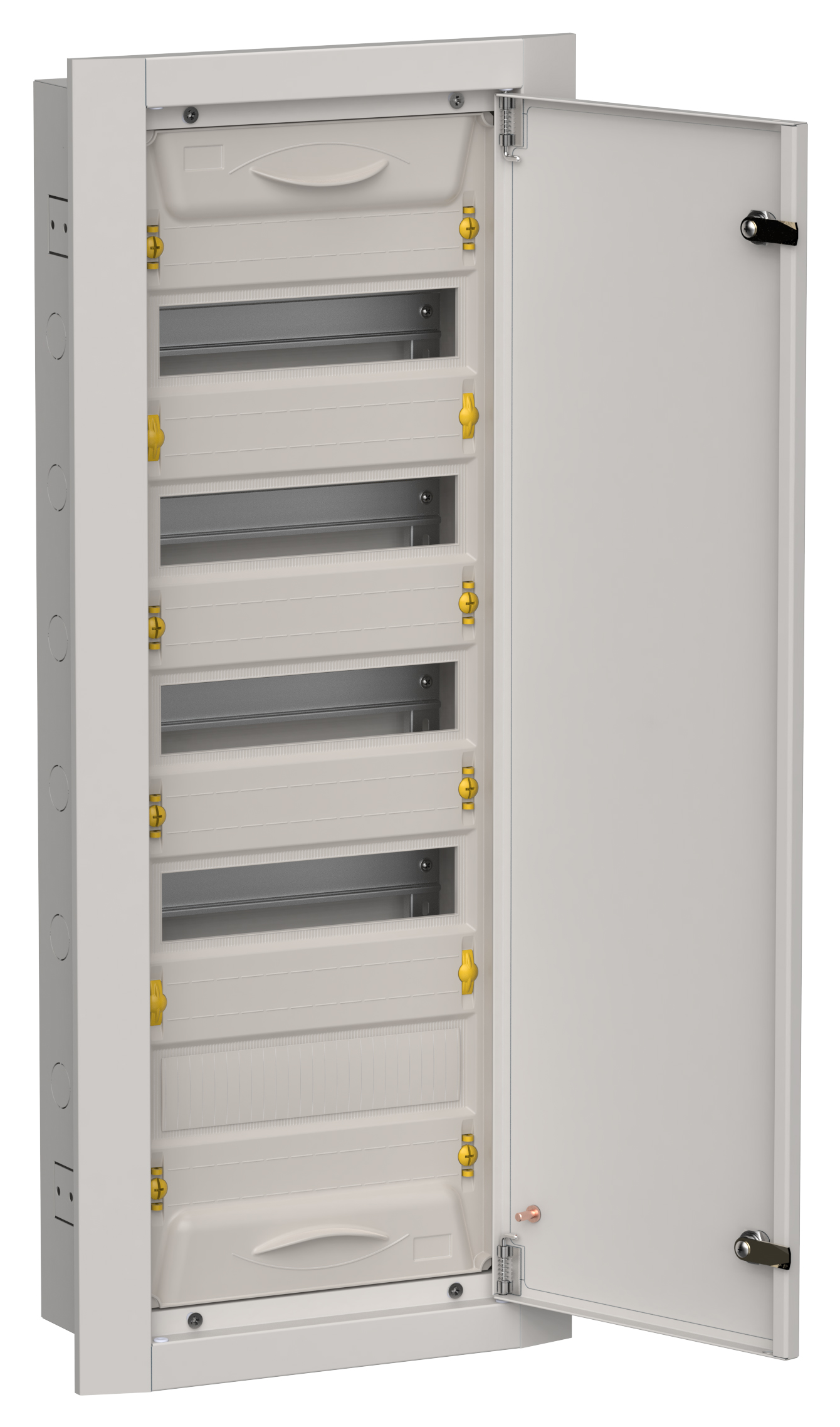 TITAN 5 Корпус металлический ЩРв-60 (1х60) 880х365х130мм IP31 серый (одна дверь) IEK
