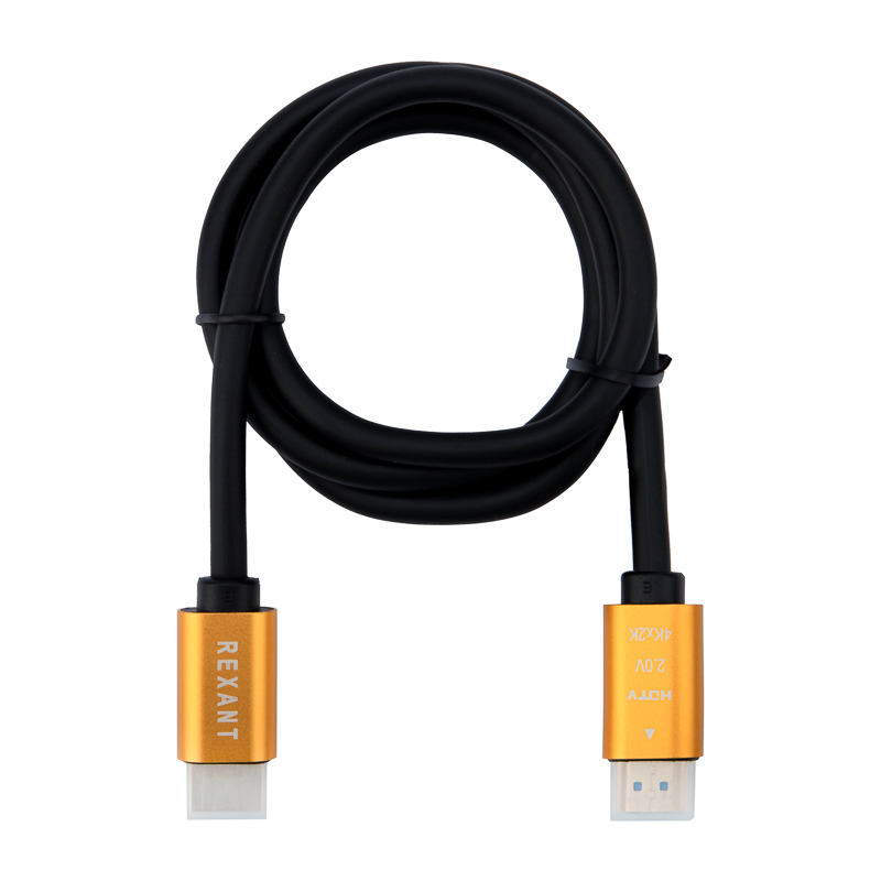 Кабель HDMI - HDMI 2.0, 1м, позолоченный REXANT