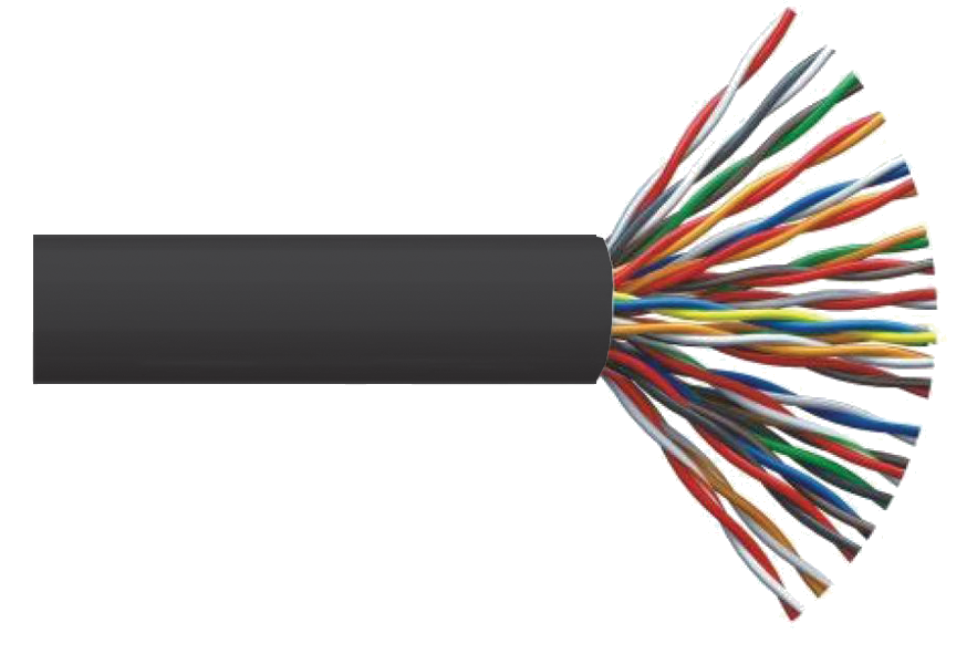 ITK Витая пара U/UTP кат.5E 10х2х24AWG solid LSZH нг(А)-HF серый (500м)