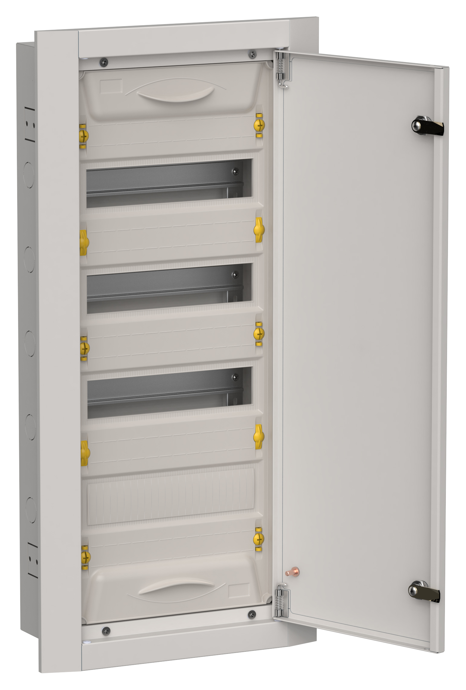 TITAN 5 Корпус металлический ЩРв-48 (1х48) 755х365х130мм IP31 серый (одна дверь) IEK